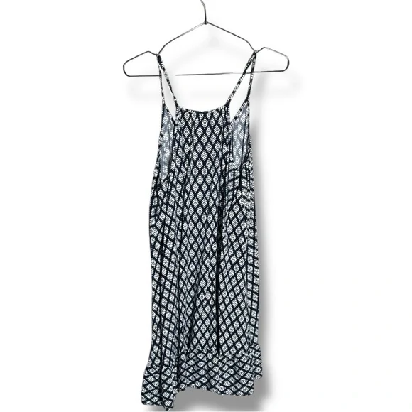 GAP Blue & White Floral Geometric Patterned Sleeveless Halter Style Beachy Dress - Picture 15 of 16
